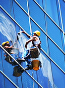 limpieza de vidrios de altura
